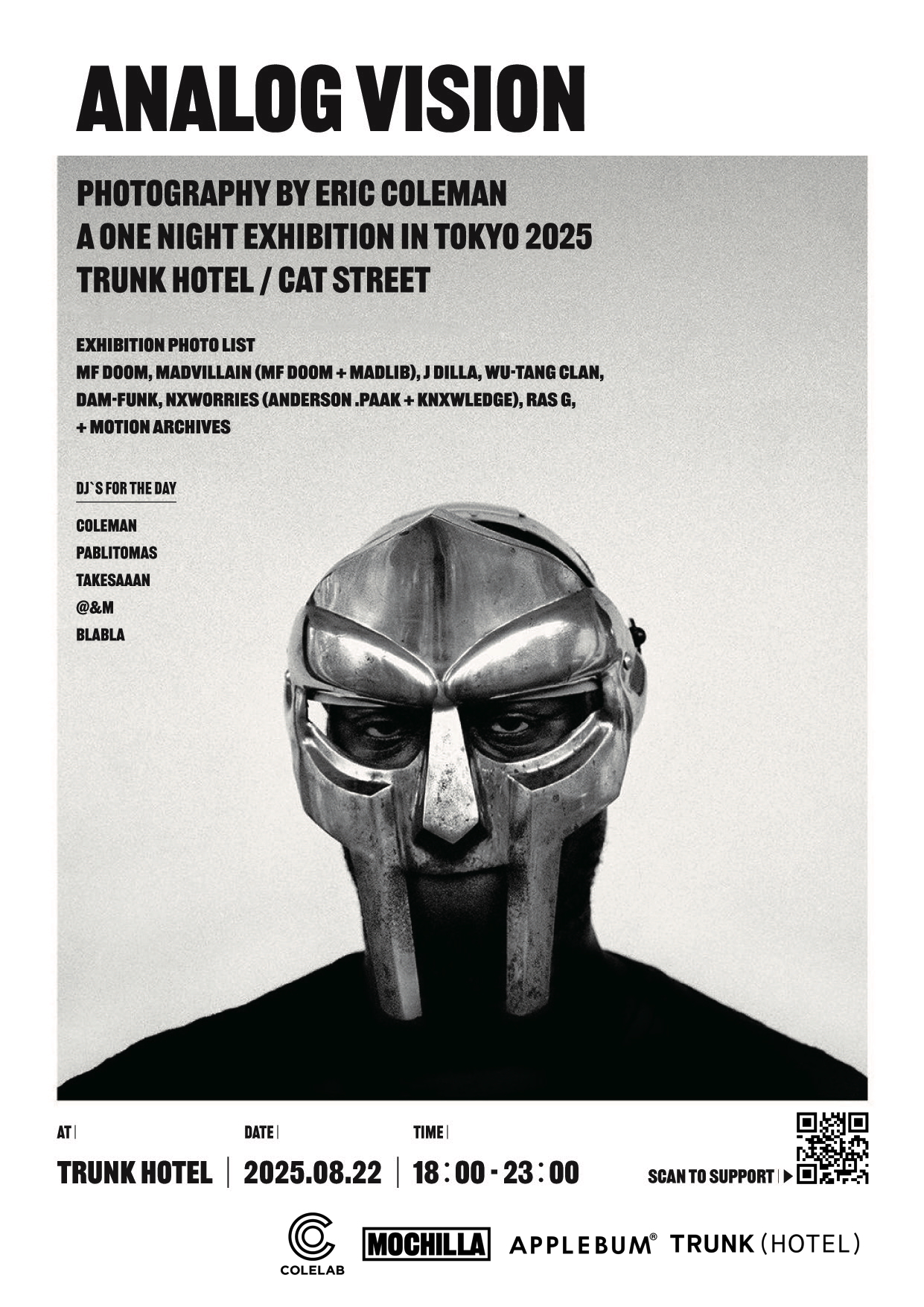 Eric Colemanが東京で一夜限りの写真展『ANALOG VISION』開催