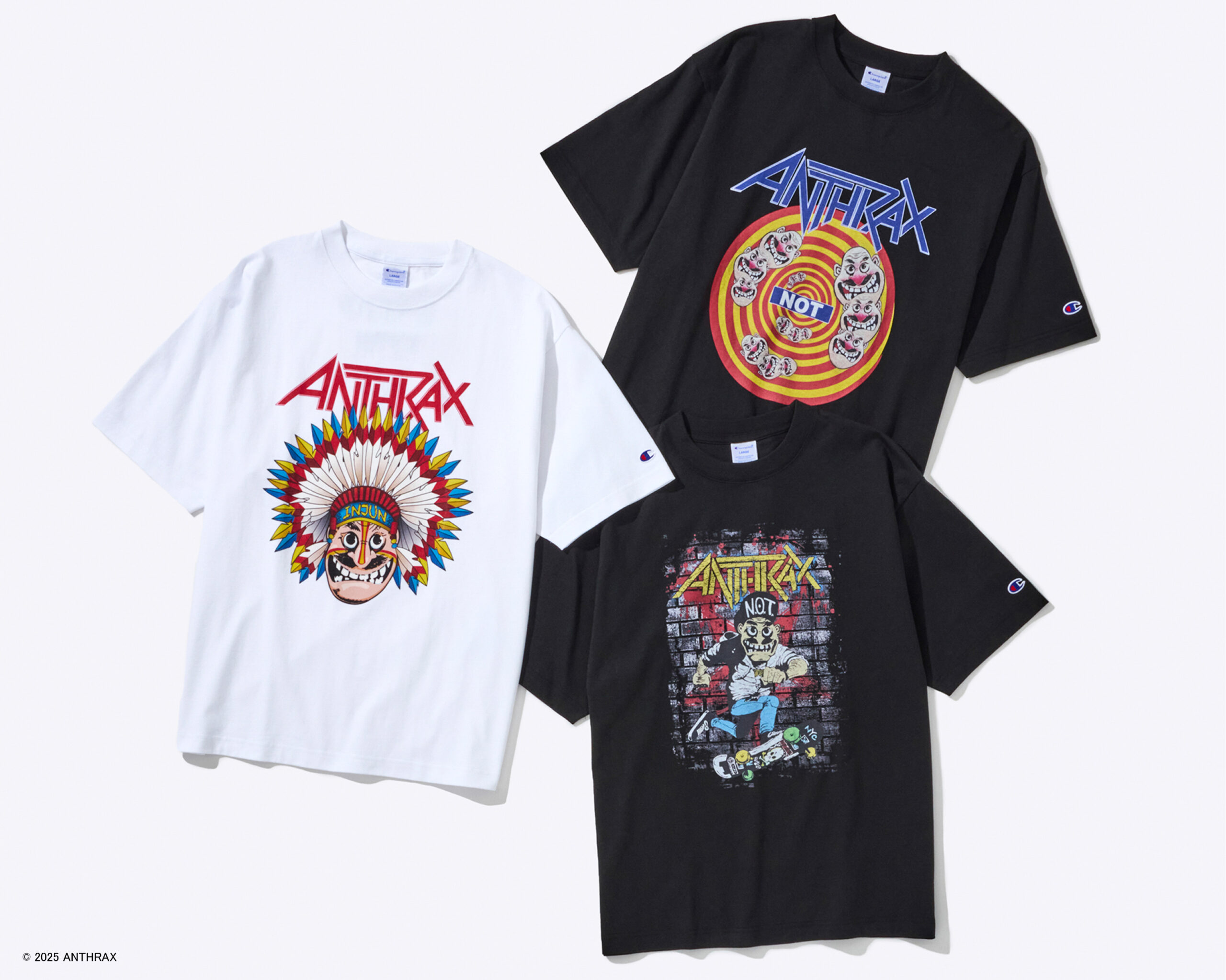 激激激レア！アンスラックス　バンドTシャツ Tシャツ バンドTシャツ ロックTシャツ 半袖 (LE) アンスラックス